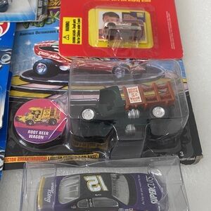 Mattel Die-Cast Cars Set - Black, Purple, Red